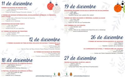 Programa especial de actividades organizado por los clubes de la capital con la colaboración del Patronato Municipal de Deportes con motivo de las fiestas navideñas