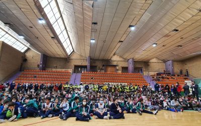 El Ayuntamiento abre el Polideportivo de La Salobreja a la celebración de la San Antón Escolar que ha reunido a 450 niños y niñas de 9 colegios de la capital