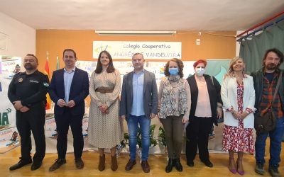 Los concejales de Educación, Javier Padorno, y Deportes, Carlos Alberca, han participado en la presentación de la XXXIII Carrera Escolar de La Gloria
