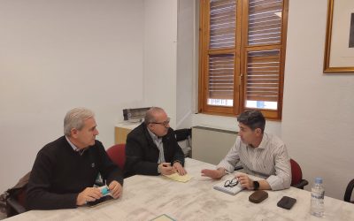 Reunión con la junta directiva de la Asociación Jiennense de la Prensa Deportiva para garantizar la colaboración del Ayuntamiento en la organización de la XXV Gala del Deporte