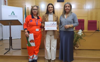 El Ayuntamiento recibe dos distinciones de «zona cardioasegurada» en el Nuevo Estadio Municipal de La Victoria