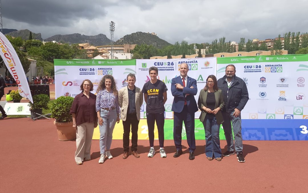 Éxito deportivo y organizativo del Campeonato Universitario de Atletismo Jaén 2026, que ha reunido en la pista Ángel Cortés de La Salobreja a la élite nacional de este deporte