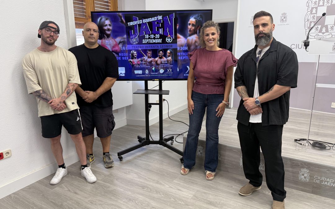 El Ayuntamiento destaca el potencial de Jaén para albergar citas importantes de deportes más minoritarios como el Campeonato de Culturismo Natural “Trofeo Ciudad de Jaén”
