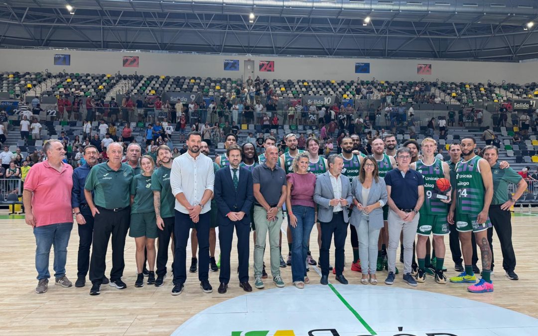Jaén, escenario de excepción partido baloncesto Unicaja Málaga- UCAM-Murcia con victoria del club andaluz