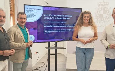 El Ayuntamiento invierte la cifra histórica de 15 millones de euros para la mejora de todas las instalaciones deportivas de la ciudad atendiendo demandas de clubes y deportistas y construirá nuevos recursos para la práctica del deporte